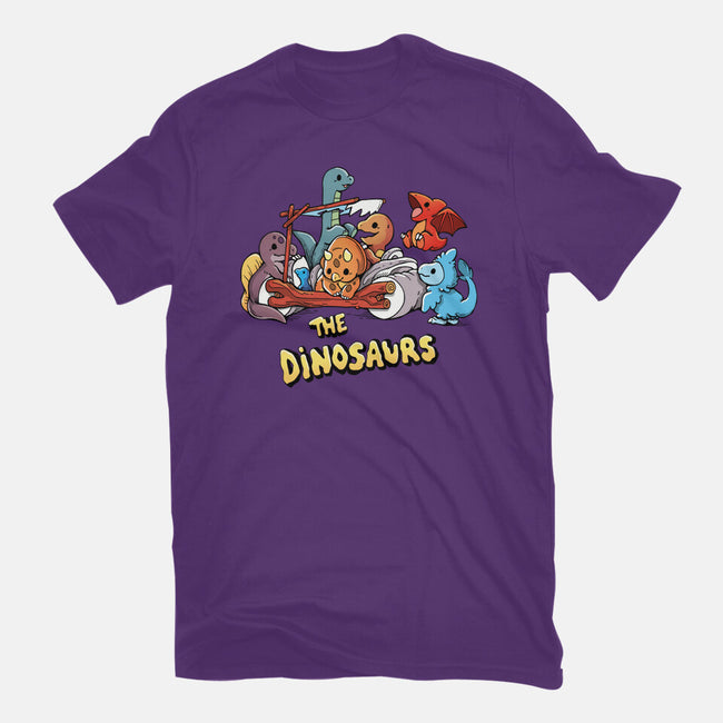 The Dinosaurs-Mens-Basic-Tee-Vallina84