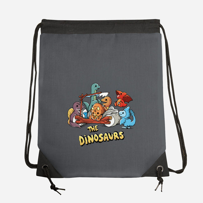 The Dinosaurs-None-Drawstring-Bag-Vallina84
