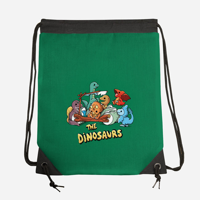 The Dinosaurs-None-Drawstring-Bag-Vallina84