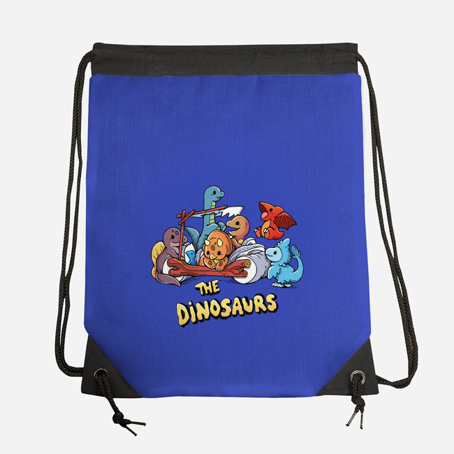 The Dinosaurs-None-Drawstring-Bag-Vallina84