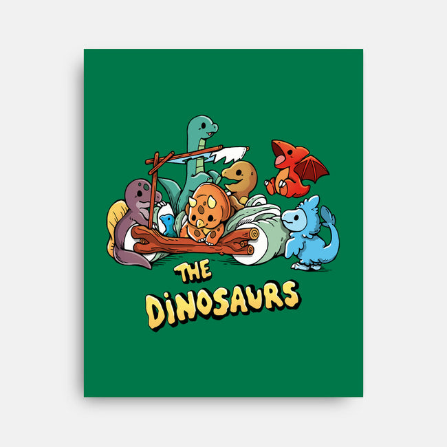 The Dinosaurs-None-Stretched-Canvas-Vallina84