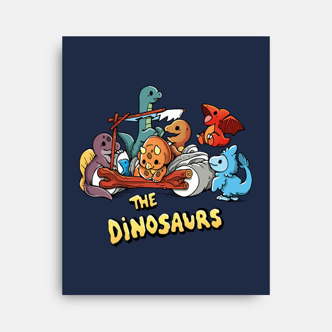 The Dinosaurs-None-Stretched-Canvas-Vallina84