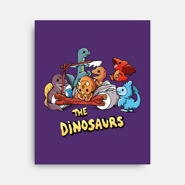 The Dinosaurs-None-Stretched-Canvas-Vallina84
