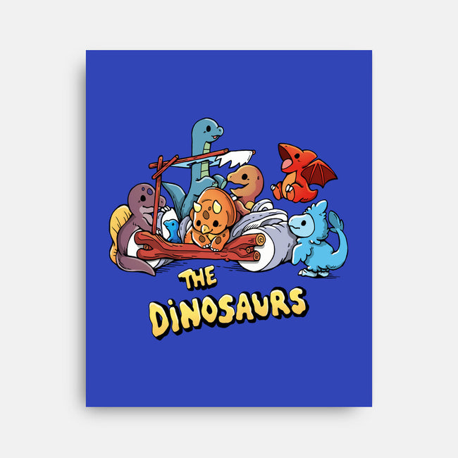 The Dinosaurs-None-Stretched-Canvas-Vallina84