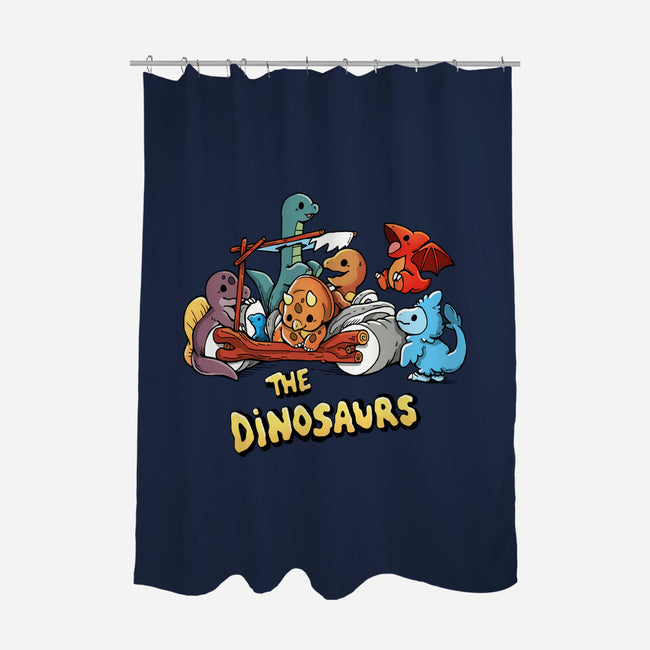 The Dinosaurs-None-Polyester-Shower Curtain-Vallina84