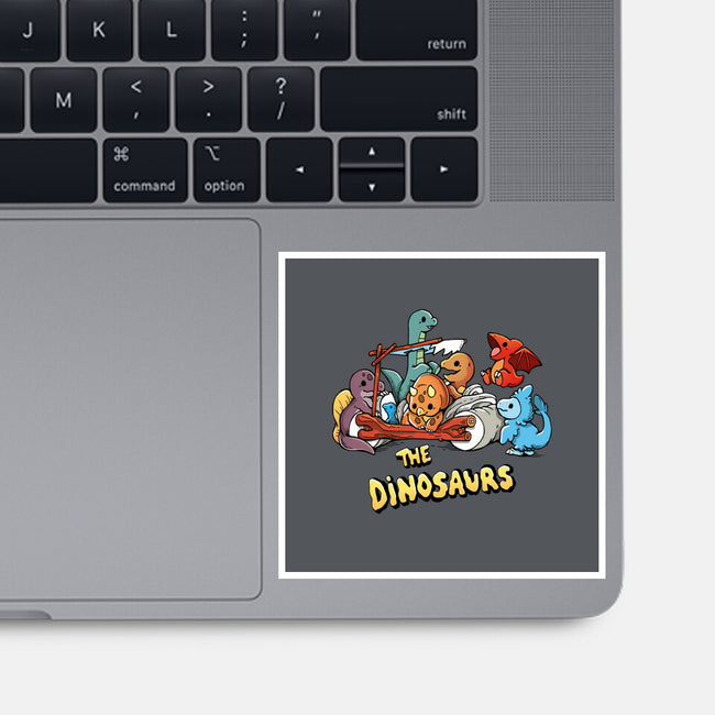 The Dinosaurs-None-Glossy-Sticker-Vallina84
