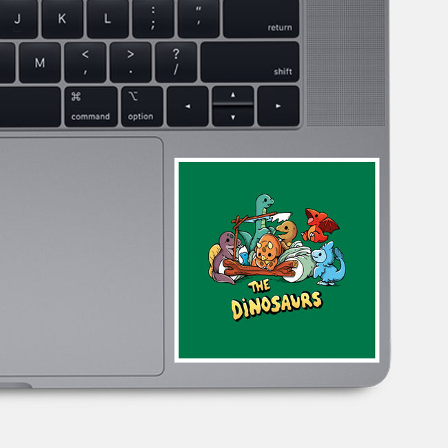 The Dinosaurs-None-Glossy-Sticker-Vallina84