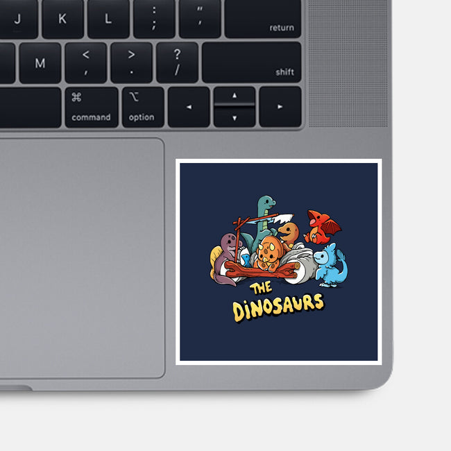 The Dinosaurs-None-Glossy-Sticker-Vallina84