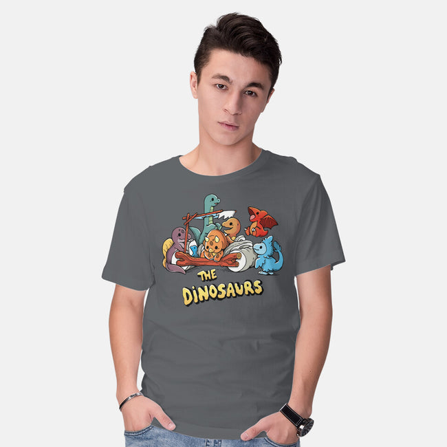 The Dinosaurs-Mens-Basic-Tee-Vallina84