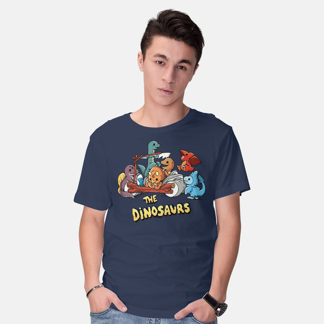 The Dinosaurs-Mens-Basic-Tee-Vallina84