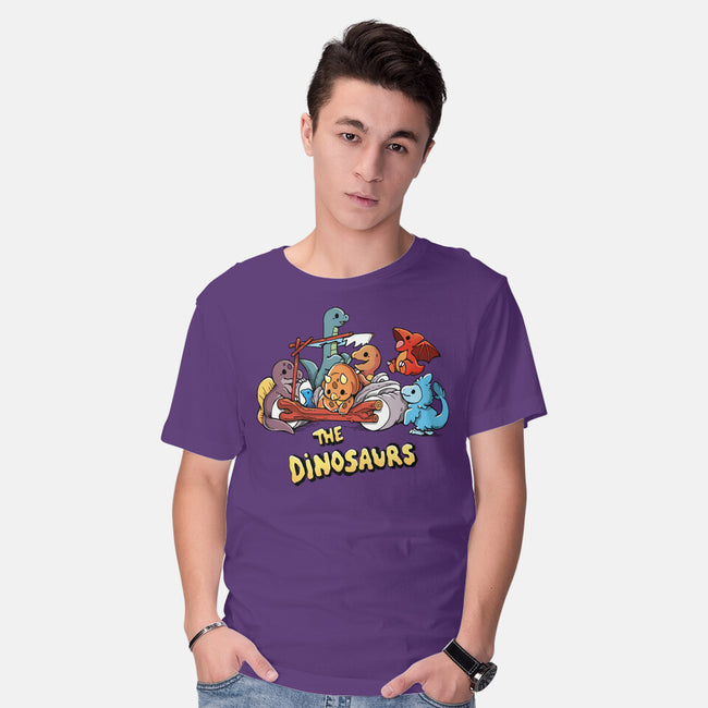 The Dinosaurs-Mens-Basic-Tee-Vallina84