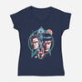 Where No Man Has Gone Before-Womens-V-Neck-Tee-zascanauta