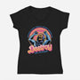 Choose To Destroy-Womens-V-Neck-Tee-glitchygorilla