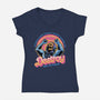 Choose To Destroy-Womens-V-Neck-Tee-glitchygorilla