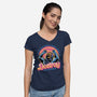 Choose To Destroy-Womens-V-Neck-Tee-glitchygorilla