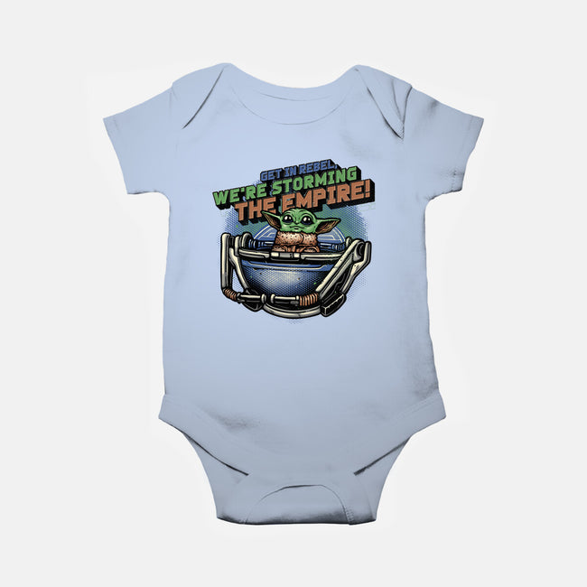 Storming The Empire-Baby-Basic-Onesie-glitchygorilla