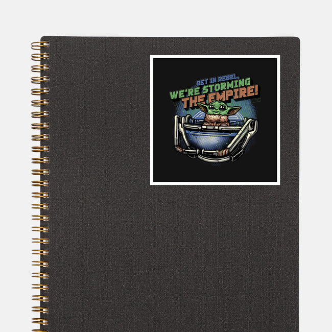Storming The Empire-None-Glossy-Sticker-glitchygorilla