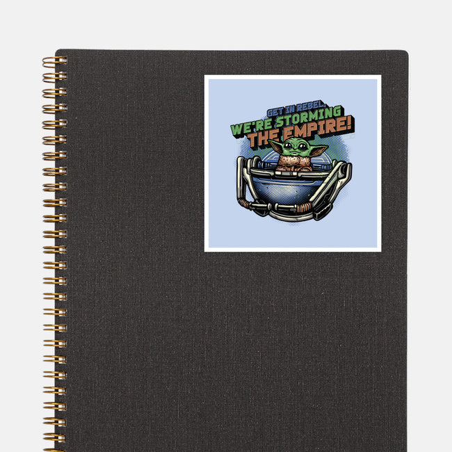 Storming The Empire-None-Glossy-Sticker-glitchygorilla