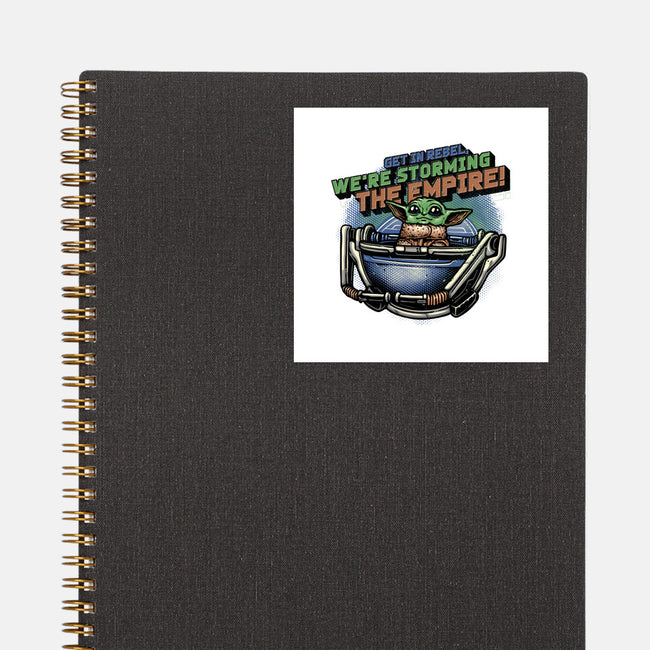 Storming The Empire-None-Glossy-Sticker-glitchygorilla