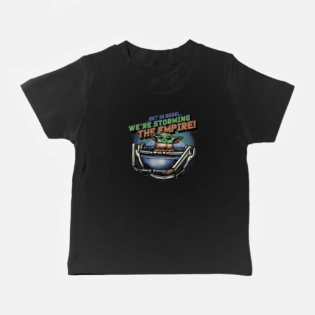 Storming The Empire-Baby-Basic-Tee-glitchygorilla