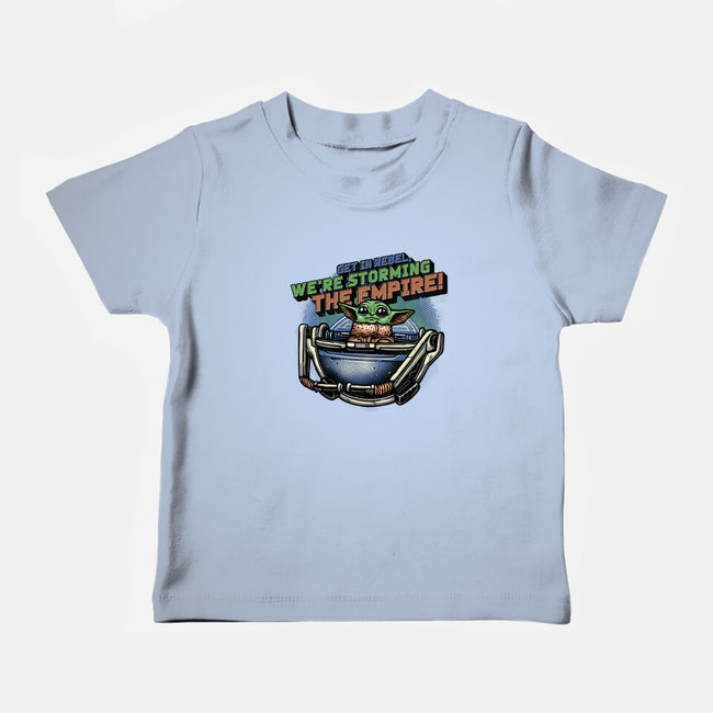 Storming The Empire-Baby-Basic-Tee-glitchygorilla