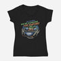 Storming The Empire-Womens-V-Neck-Tee-glitchygorilla