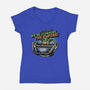 Storming The Empire-Womens-V-Neck-Tee-glitchygorilla