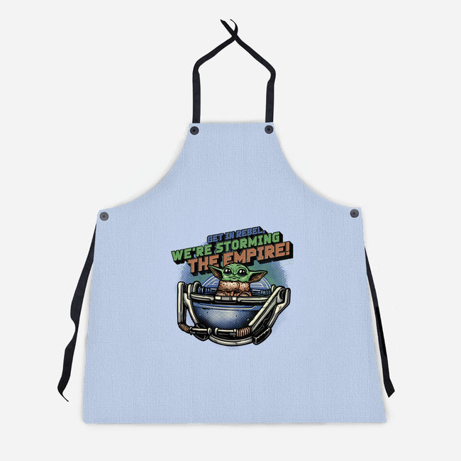 Storming The Empire-Unisex-Kitchen-Apron-glitchygorilla