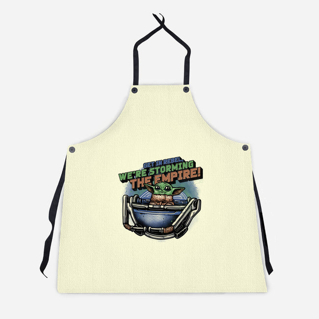 Storming The Empire-Unisex-Kitchen-Apron-glitchygorilla