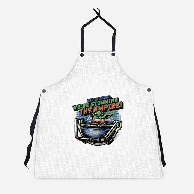 Storming The Empire-Unisex-Kitchen-Apron-glitchygorilla
