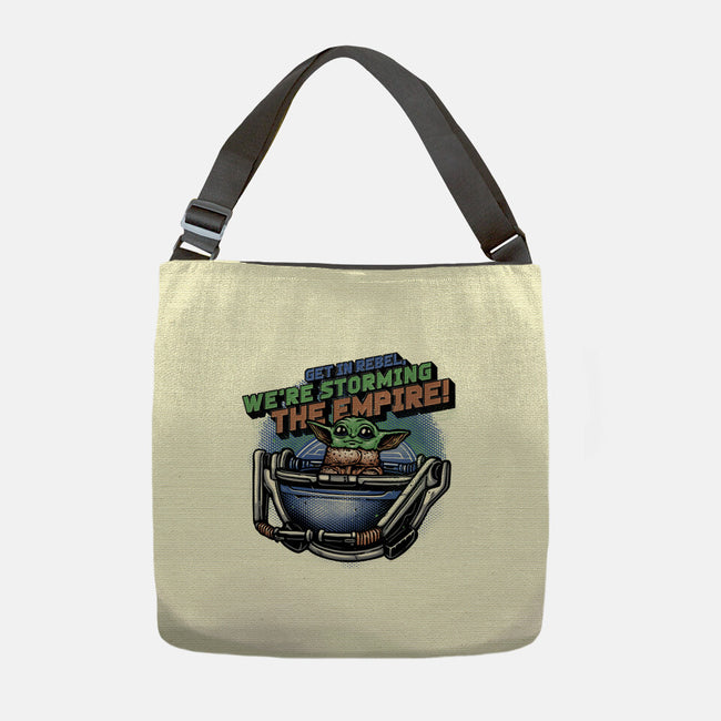 Storming The Empire-None-Adjustable Tote-Bag-glitchygorilla