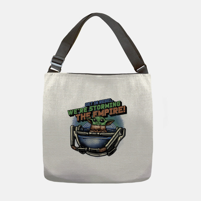 Storming The Empire-None-Adjustable Tote-Bag-glitchygorilla