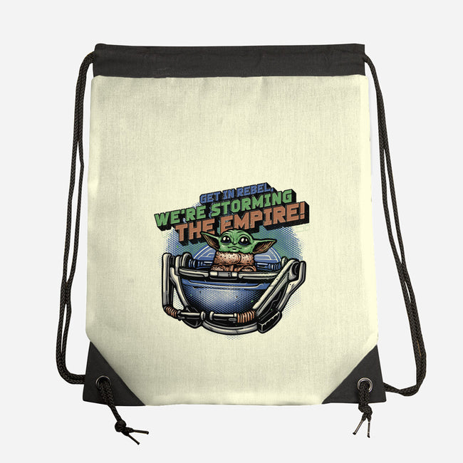 Storming The Empire-None-Drawstring-Bag-glitchygorilla