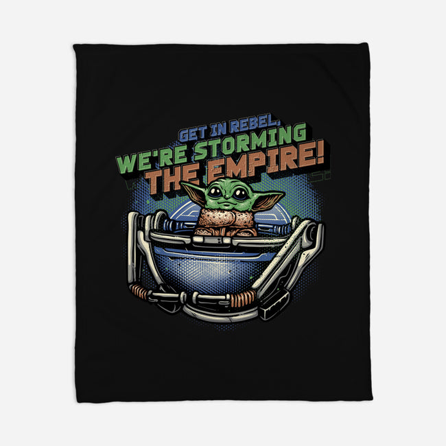 Storming The Empire-None-Fleece-Blanket-glitchygorilla