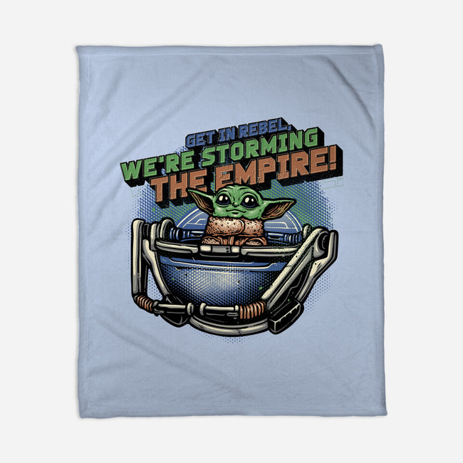 Storming The Empire-None-Fleece-Blanket-glitchygorilla