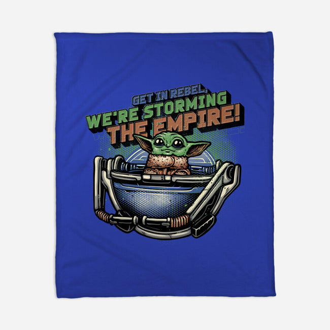 Storming The Empire-None-Fleece-Blanket-glitchygorilla