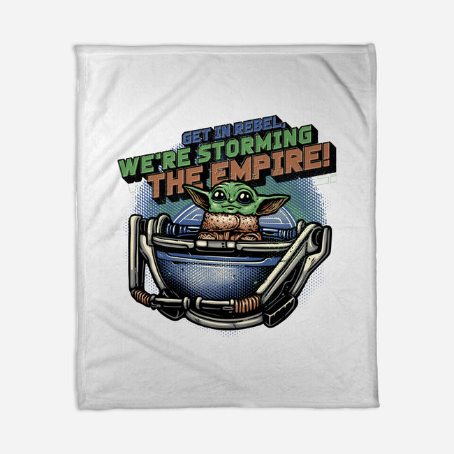 Storming The Empire-None-Fleece-Blanket-glitchygorilla