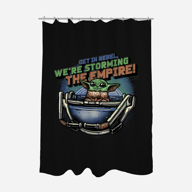 Storming The Empire-None-Polyester-Shower Curtain-glitchygorilla