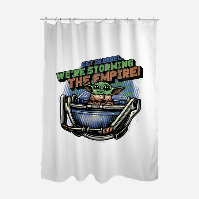 Storming The Empire-None-Polyester-Shower Curtain-glitchygorilla