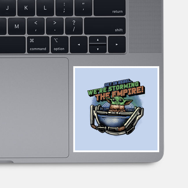Storming The Empire-None-Glossy-Sticker-glitchygorilla