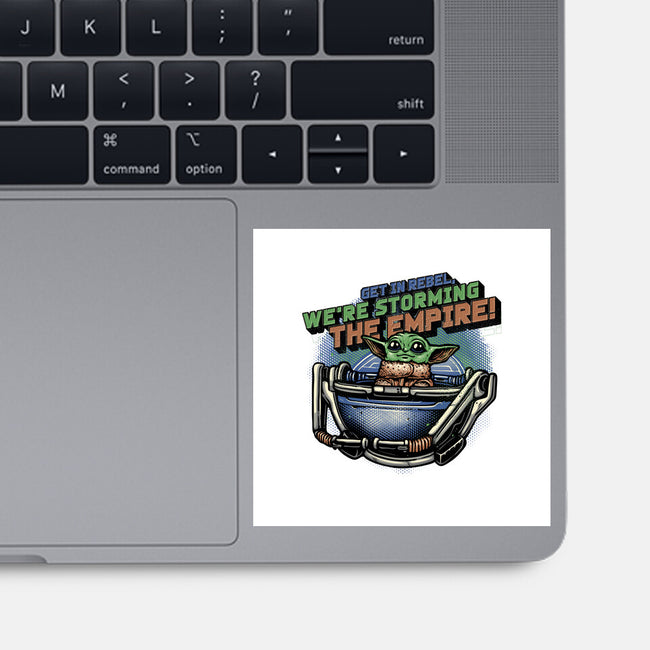 Storming The Empire-None-Glossy-Sticker-glitchygorilla