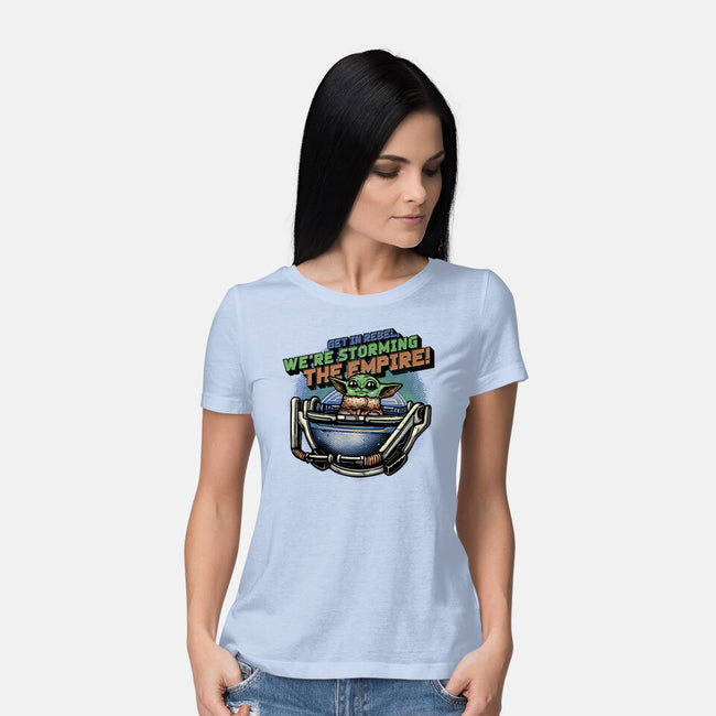 Storming The Empire-Womens-Basic-Tee-glitchygorilla