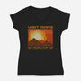 Mars Travel Agency-Womens-V-Neck-Tee-Studio Mootant