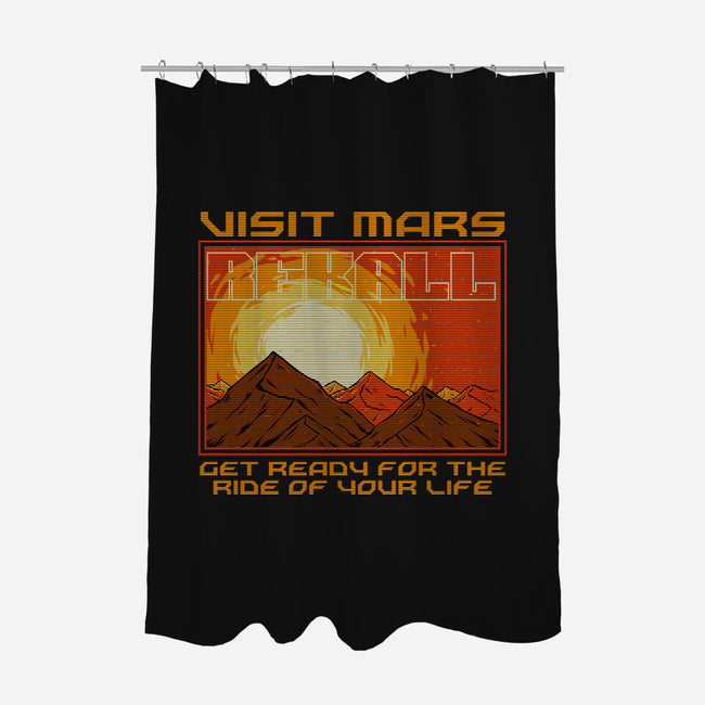 Mars Travel Agency-None-Polyester-Shower Curtain-Studio Mootant