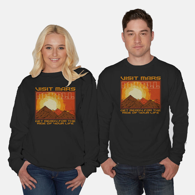 Mars Travel Agency-Unisex-Crew Neck-Sweatshirt-Studio Mootant
