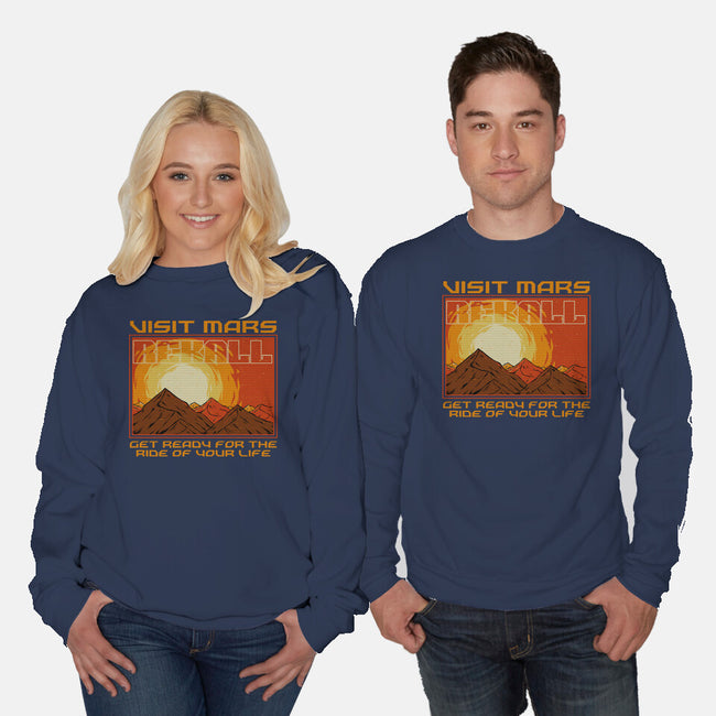 Mars Travel Agency-Unisex-Crew Neck-Sweatshirt-Studio Mootant