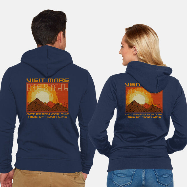 Mars Travel Agency-Unisex-Zip-Up-Sweatshirt-Studio Mootant