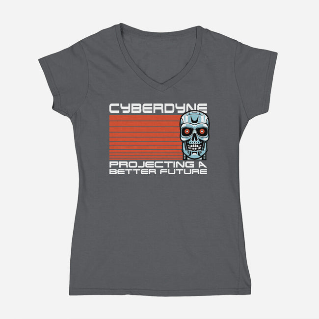 Future Robot Company-Womens-V-Neck-Tee-Studio Mootant