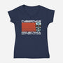 Future Robot Company-Womens-V-Neck-Tee-Studio Mootant