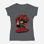 Manga Warrior Enemies-Womens-V-Neck-Tee-Studio Mootant